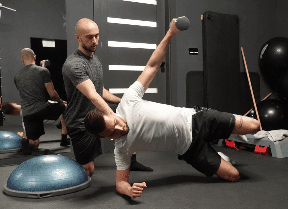 Foto z tréninku s klientem